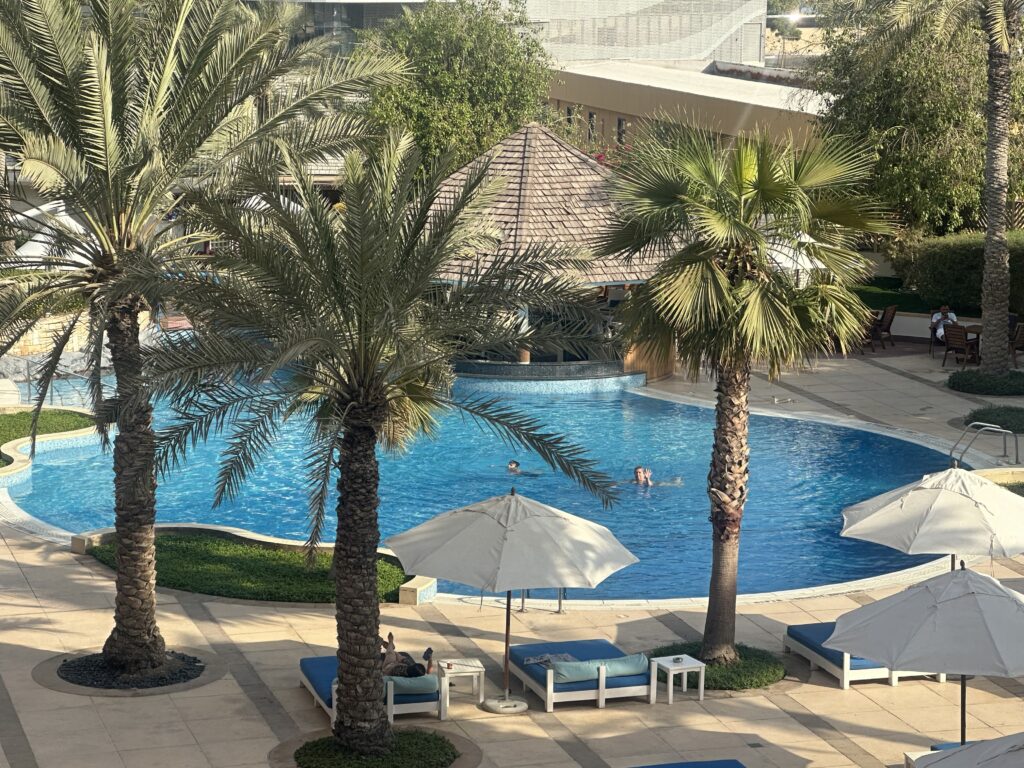 Ali's last swim at the Sheraton, Abu Dhabi
