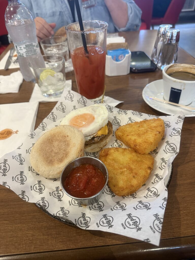 Breakfast at the HRC, Valletta Airport