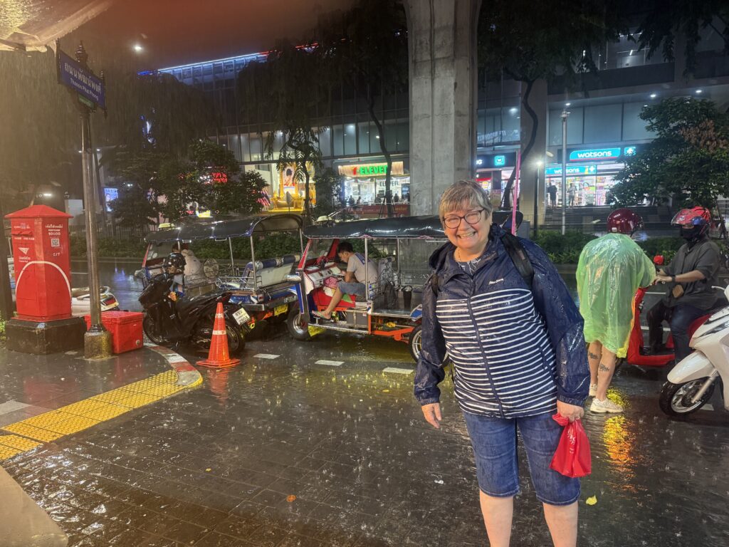 Ali - drenched at the night market