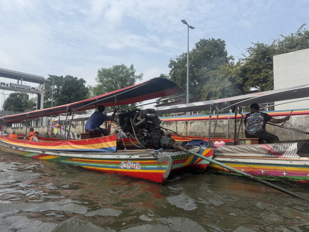 Longtail speedboats in Bangkok