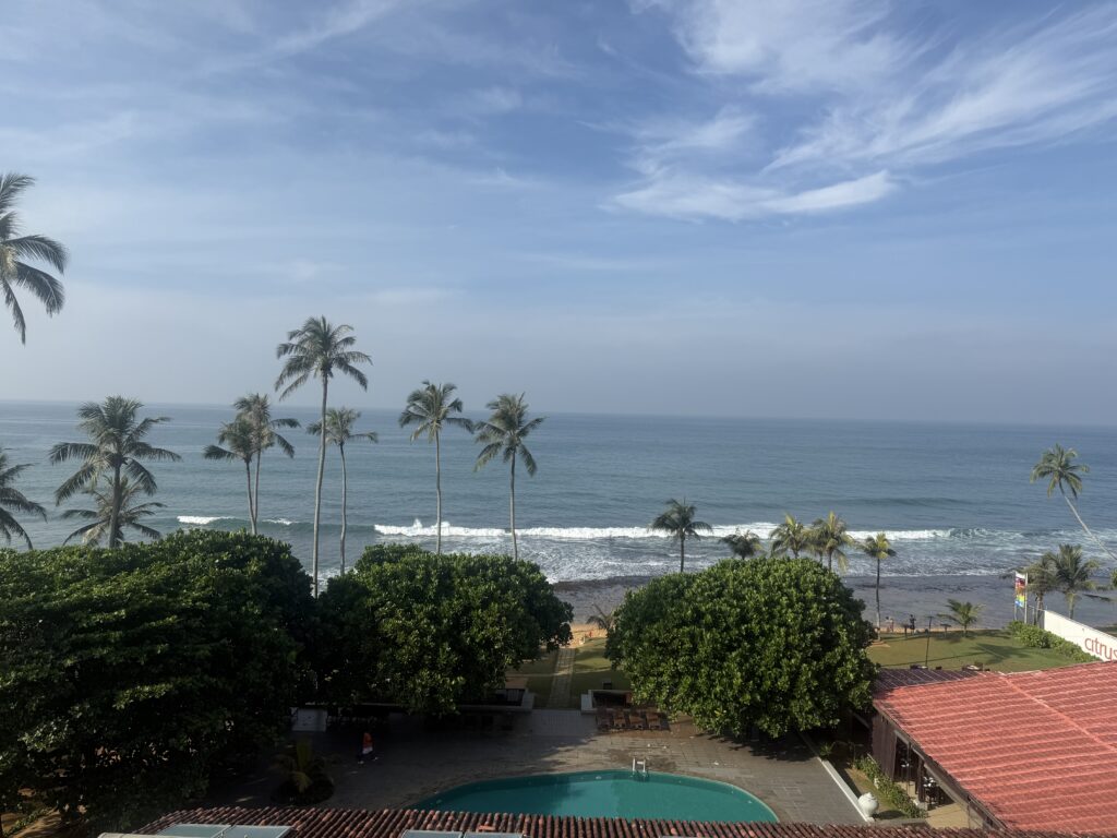 View from Room 610, Citrus Hotel, Hikkaduwa