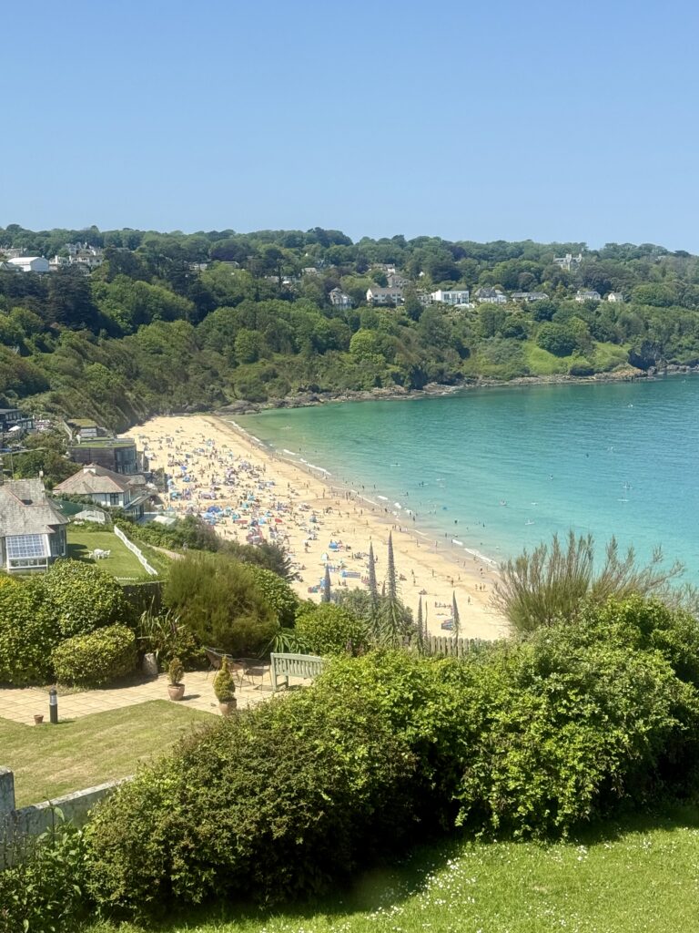 View of Carbis Bay from Heatherleigh Garden