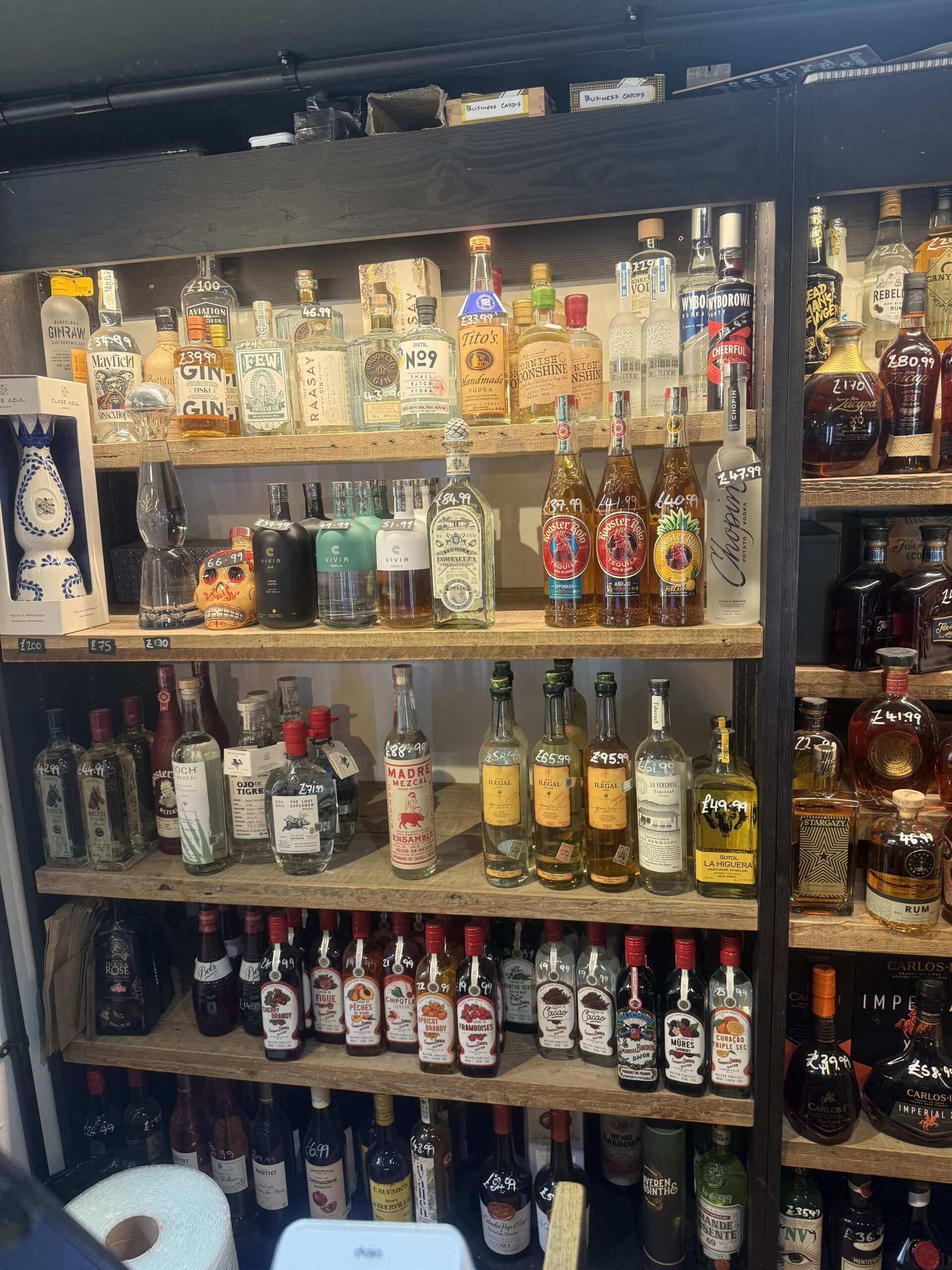 Spirits in the St Ives Bottle Shop