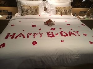 Birthday Greetings at the Jumeirah Etihad Towers - at Tolfalas.com