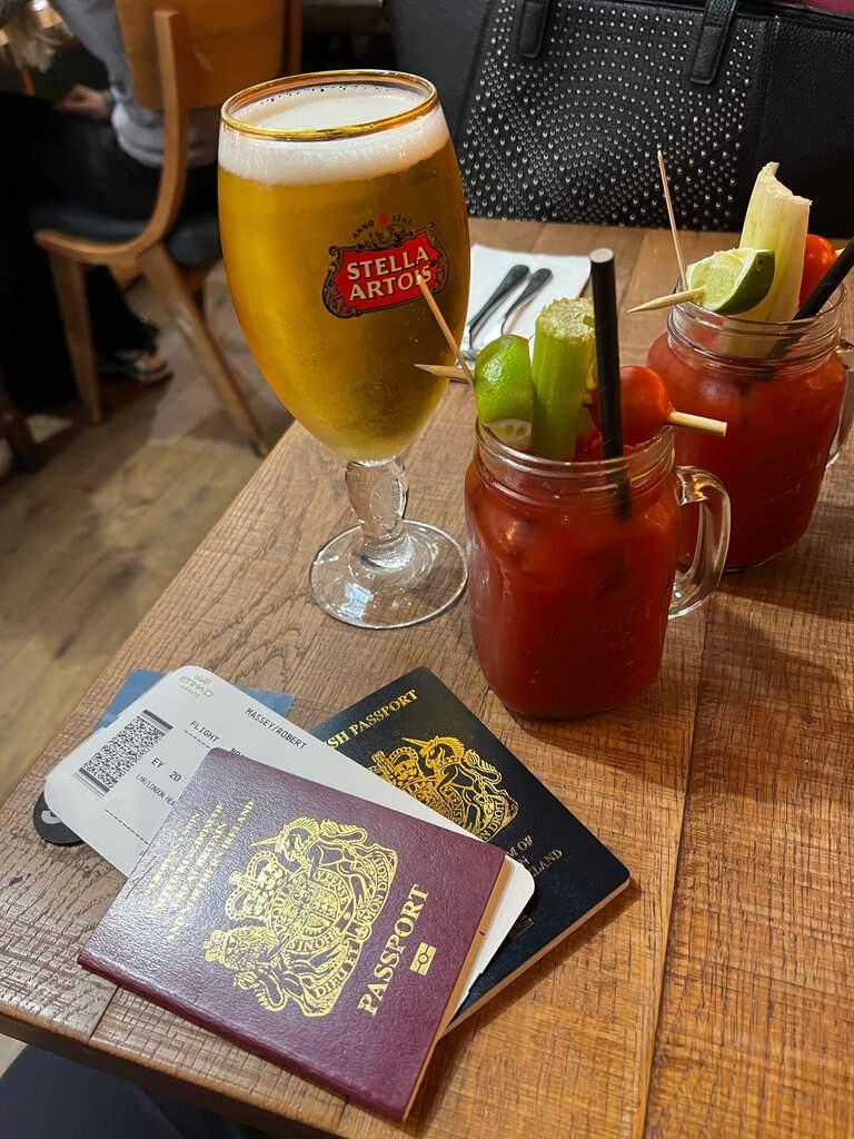 pre-flight Bloody Marys